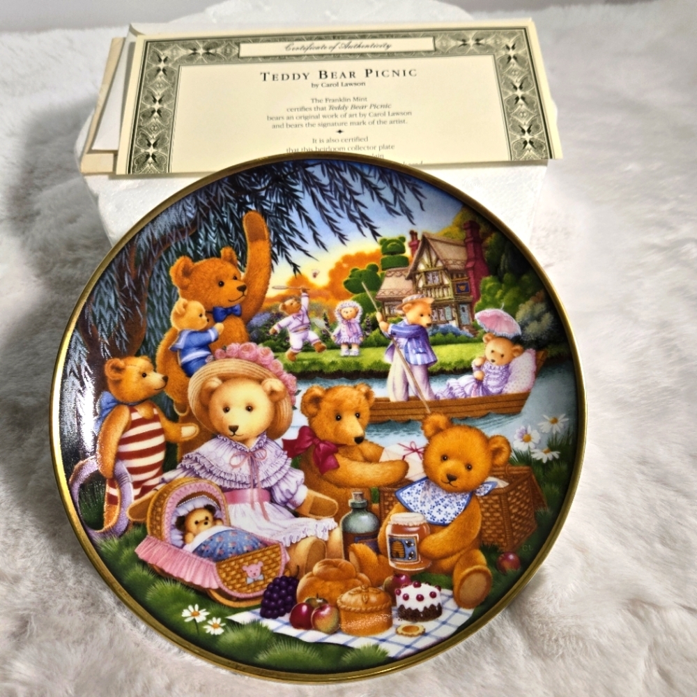 ' Franklin Mint 'A Teddy Bear Picnic'
